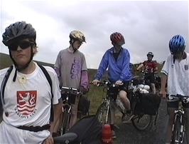 The group have a long chat before the descent into Dentdale